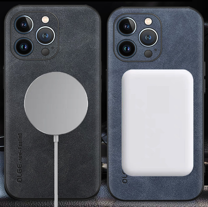 Genuine Leather Case – Slim Design & MagSafe Compatible