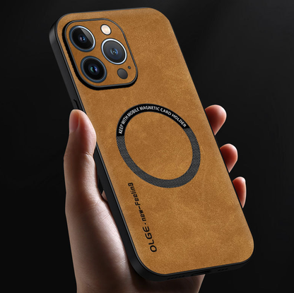 Genuine Leather Case – Slim Design & MagSafe Compatible