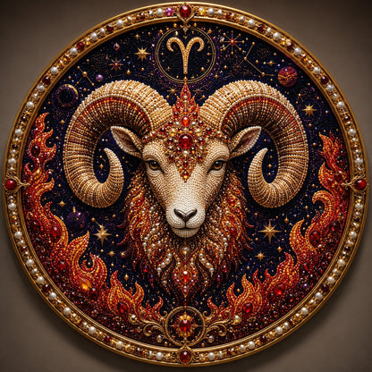 ♈✨Personalized 12 Zodiac Pearl Art Kit – Relax & Create! 🌌