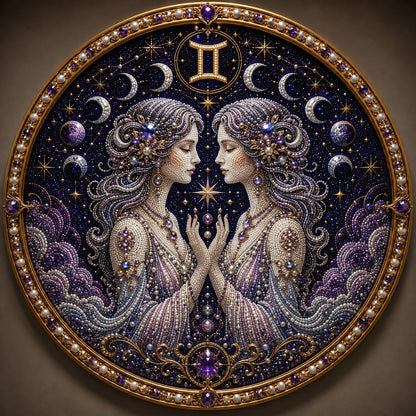 ♈✨Personalized 12 Zodiac Pearl Art Kit – Relax & Create! 🌌