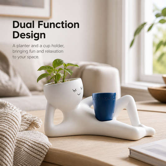 🦥 Abstract-Style Planters: Creative Resin Succulent Pots & Abstract Desktop Decor! 🌿