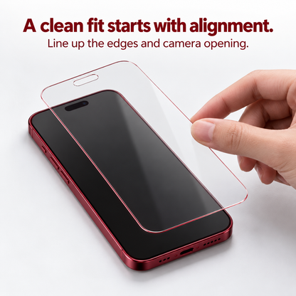 📱Privacy Screen Protector — Easy Install Tray, Less Dust, Clear Front View
