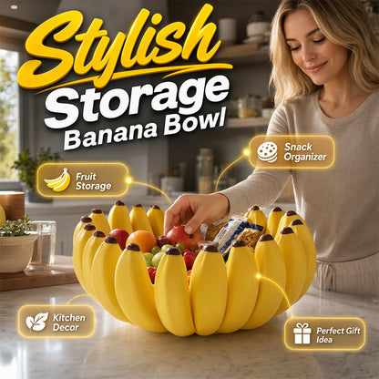 🍌 Banana Storage Bowl — Sculptural & Designer Decorative Container ✨